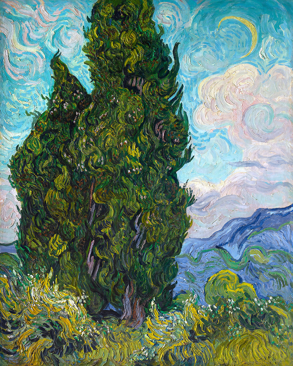 Van Gogh - Cypresses