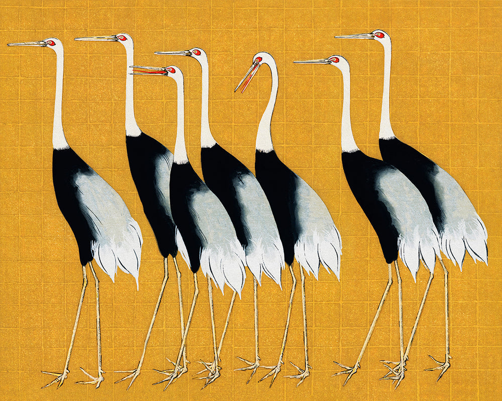 Ogata Korin - Japanese Red Crown Cranes