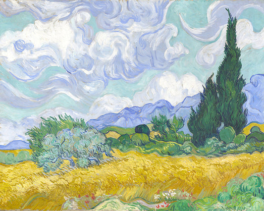 Van Gogh - Wheat Field with Cypresses No1