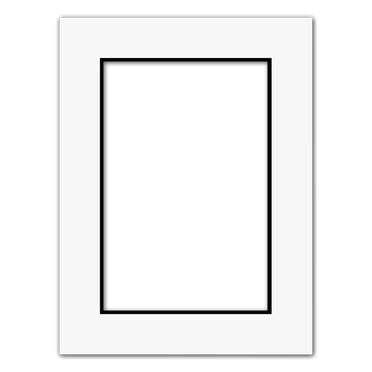 Matboard White (Black Core)
