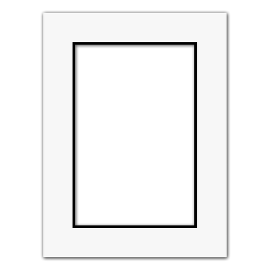 Matboard White (Black Core)