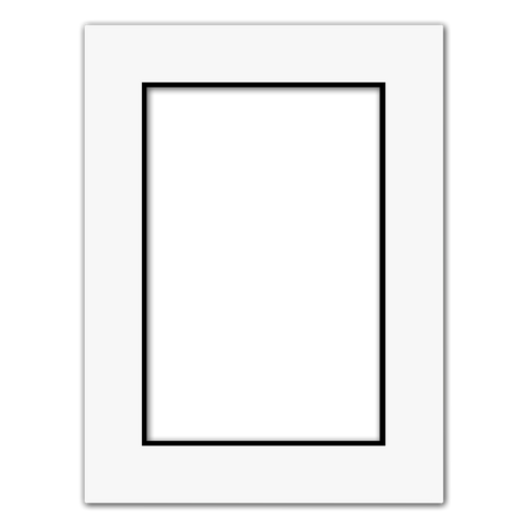 Matboard White (Black Core)